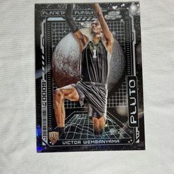 2023 Topps Cosmic Chrome Victor Wembanyama Planetary Pursuit Pluto #PPP-9 Case Hit SSP (RC)