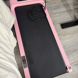 Pink Treadmill With Control & App With EXERCISES 