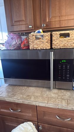 Stainless steel IKEA uppseende microwave