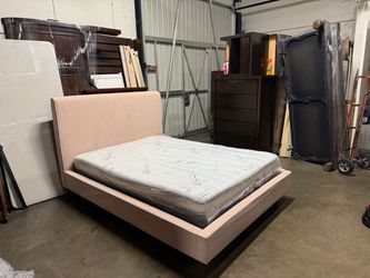 Pink full bed with mattress $230