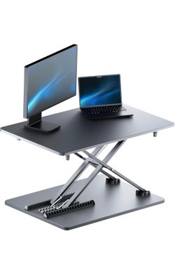 Standing desk converter