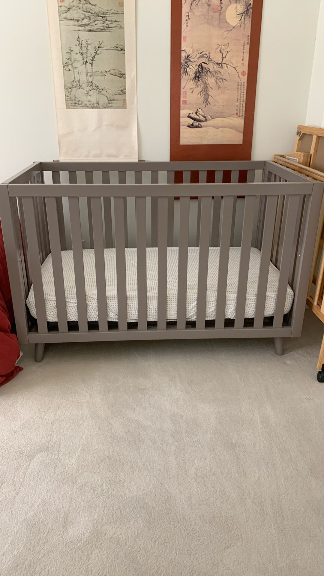 New Never Used Child Craft Crib, Seally Organic Mattress , Cotton Sheet