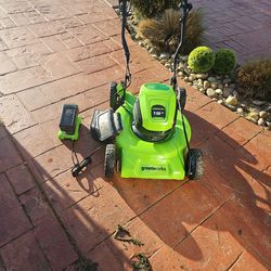 Greenworks Battery Operated Lawn Mower