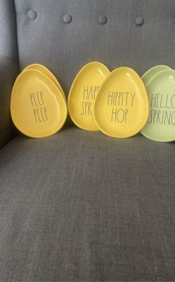 Rae Dunn Easter Egg Plates