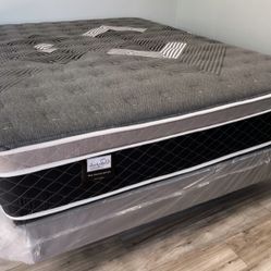 Full Oasis Thermal Comfort Europillow Top 12inch Matres Andboxspring!!