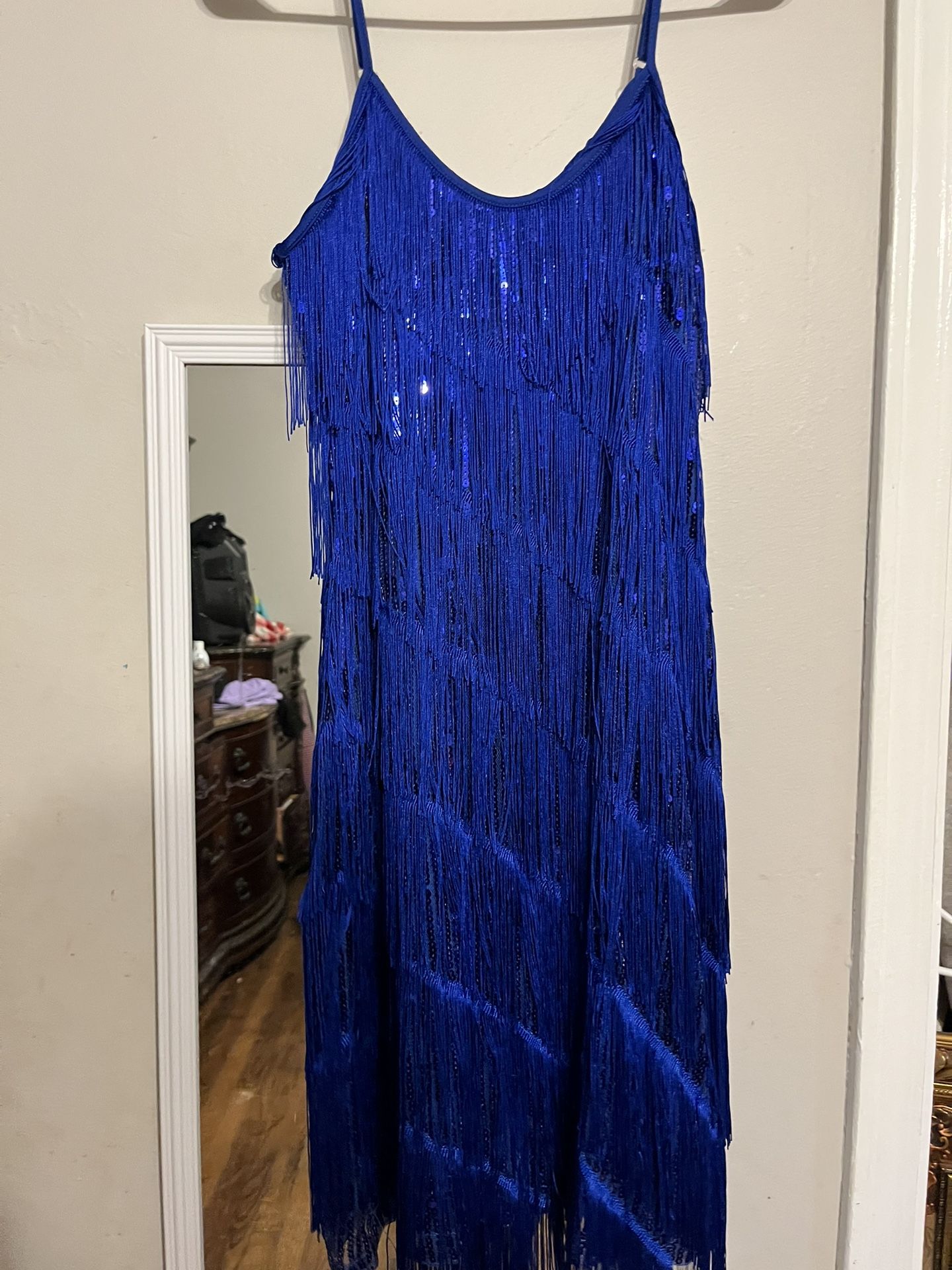 Short royal blue dress