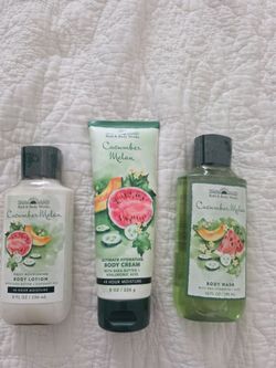 Bath & Body Works Cucumber Melon 3-Piece Set