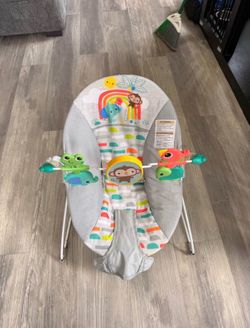 Vibrating baby bouncer