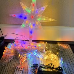 Star String Lights Multicolors and warm white