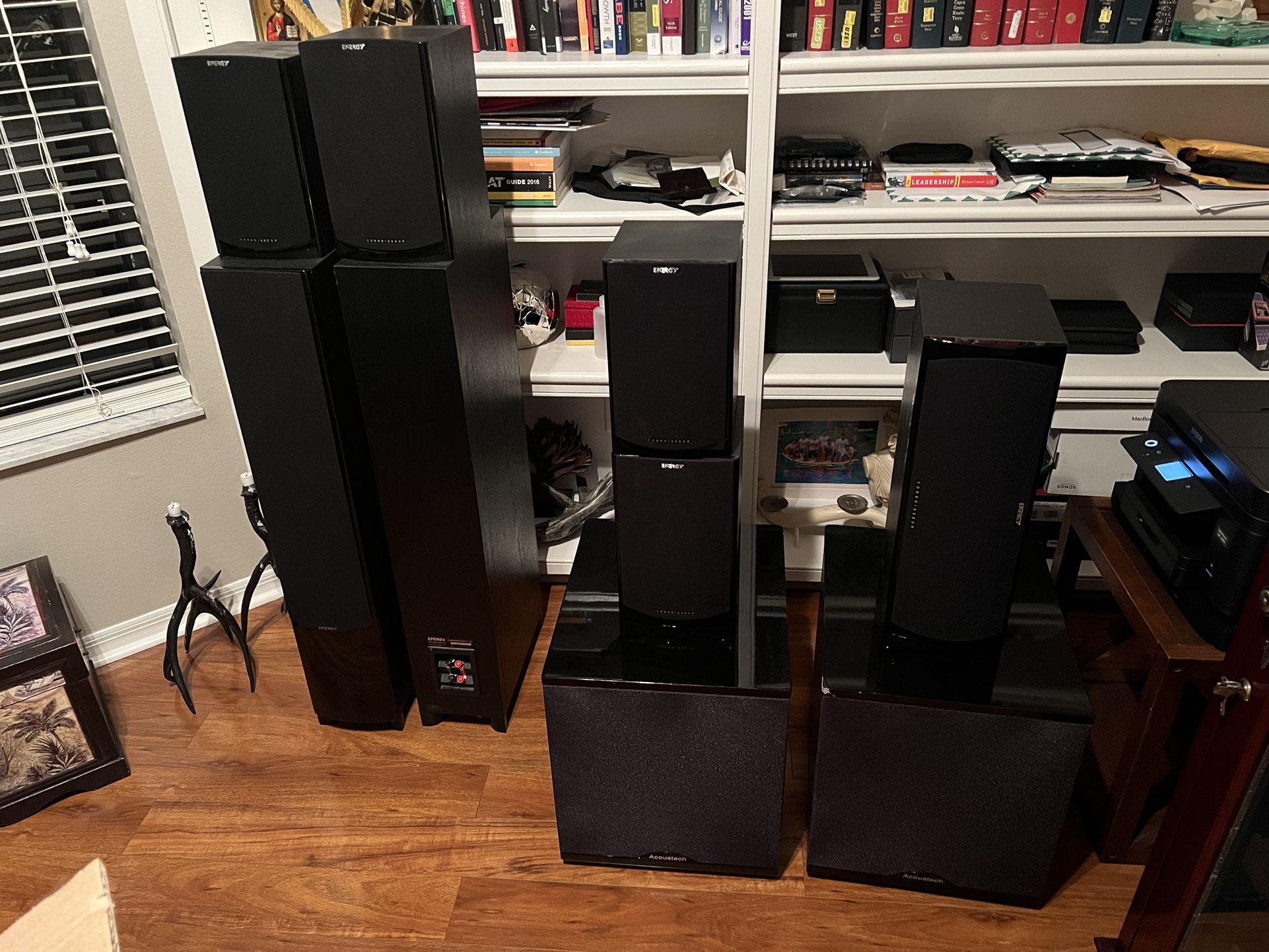 7.2 HT Speakers - Klipsch Energy & Acoustech Sub