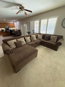 Dark brown sectional