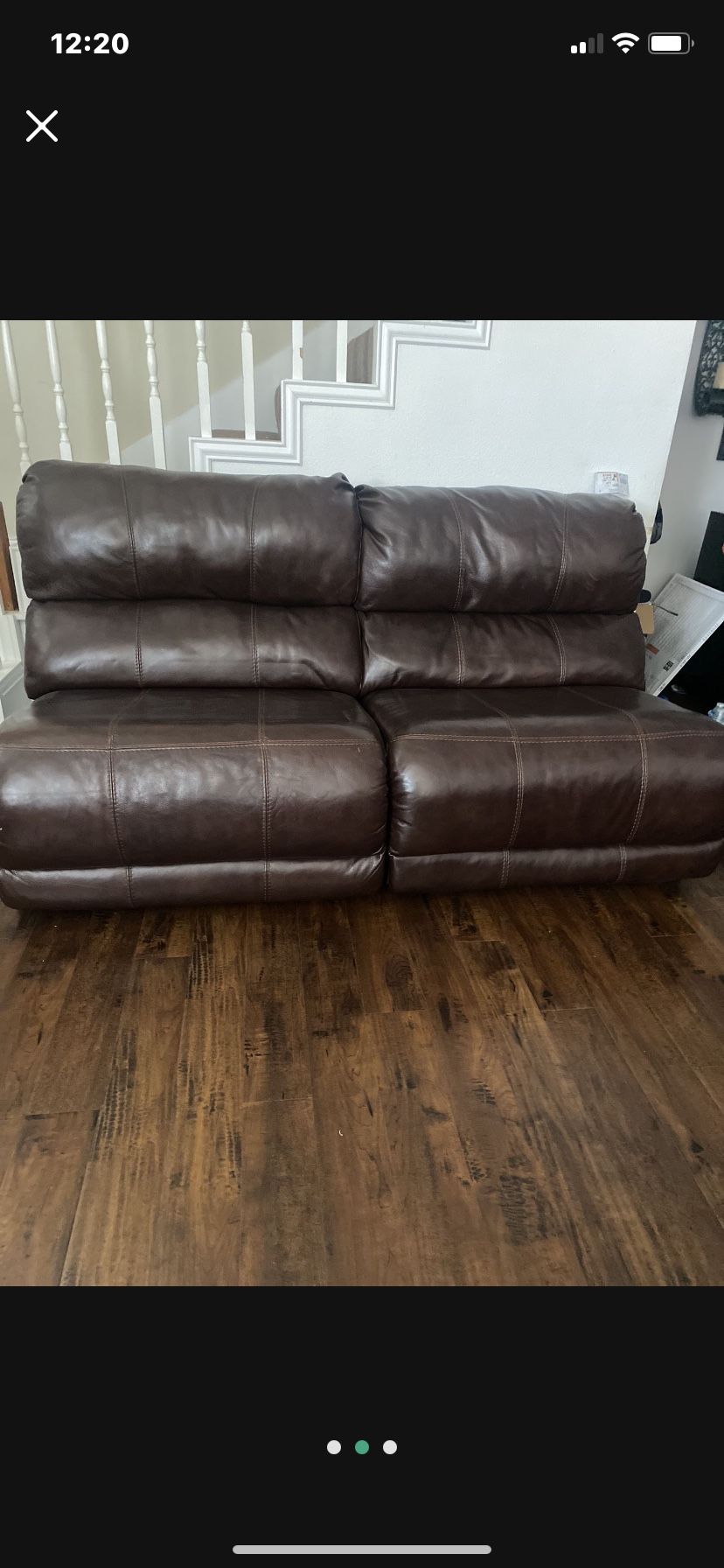 Brown Leather Sectional. for Sale in San Antonio, TX OfferUp