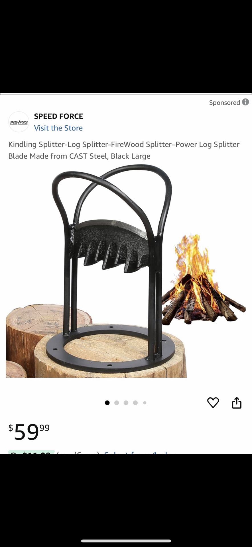 Speed Force Log Splitter 