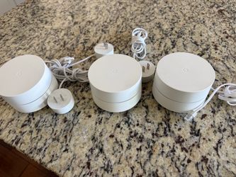Google Wifi Mesh Router 3-Pack with Power Adapters