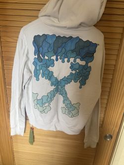 Off White Hoodie Blue Marker (AUTHENTIC)
