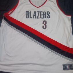 White CJ McCollum Blazers Jersey 