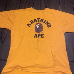 XL Orange Bape T-Shirt