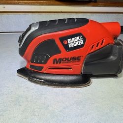 BLACK&DECKER Sander Polisher MS800 MOUSE Orange Power Tool Home Shop Dad Garden
