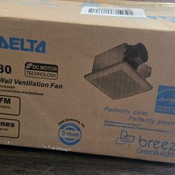 Delta Electronics Delta BreezGreenBuilder GBR80 80 CFM - Ventilador de baño de escape