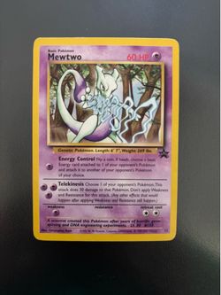 Pokémon Mewtwo Black Star Promo #12 – Vintage WOTC Card