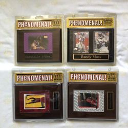 Fairfield Company Plaque Cards 1999 Randy Moss $20. Shaquille O’Neal $20. Michael Jordan’s 2002 Plaques $30 Each 