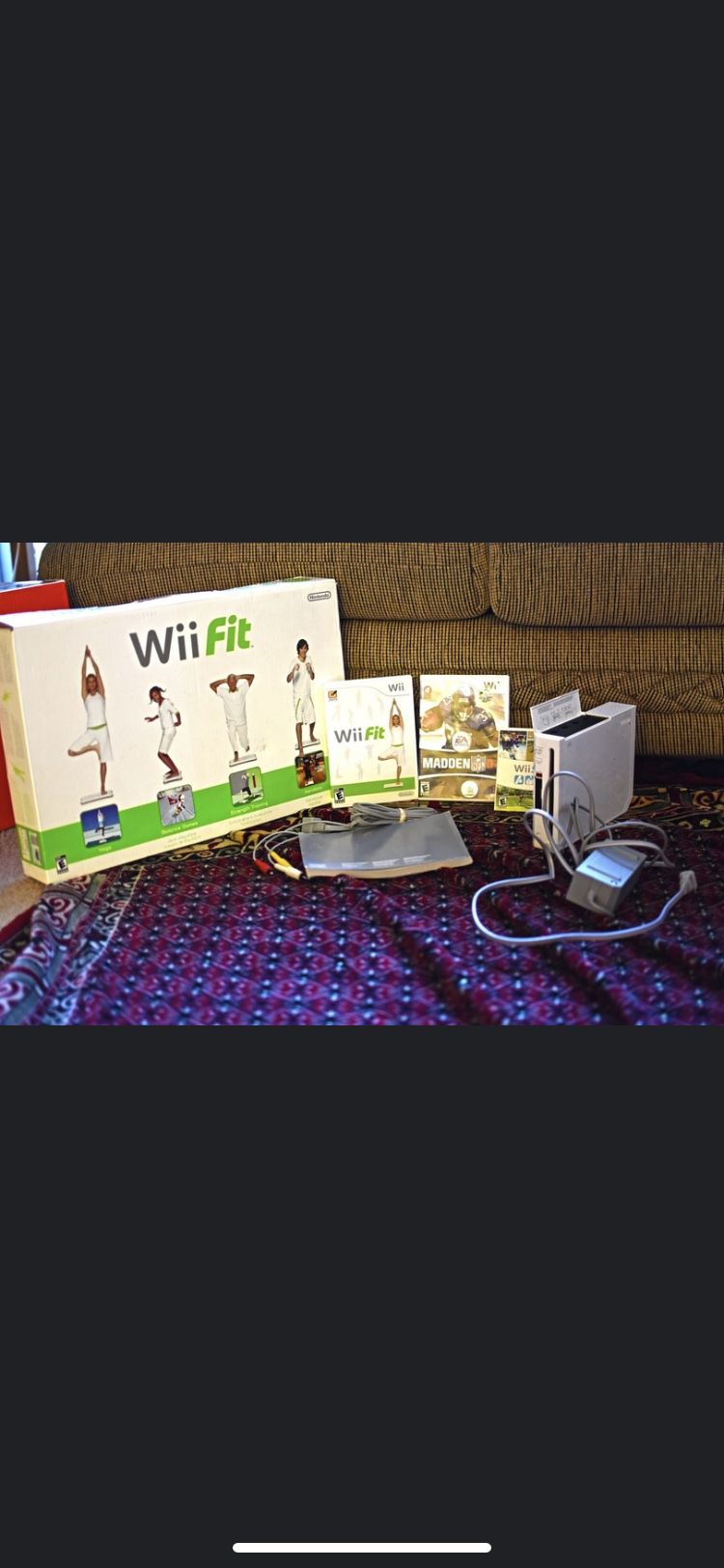 Wii with balance board