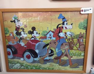 Framed Disney puzzle