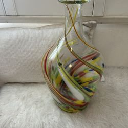Glass vase from hqt