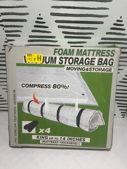 Foam Mattress Vacuum Storage Bag King Size