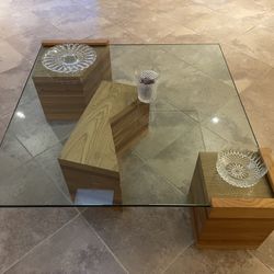 Vintage Solid Wood Cocktail & End Tables 