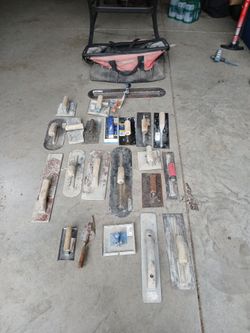 One lot of cement tools , all 4 one money