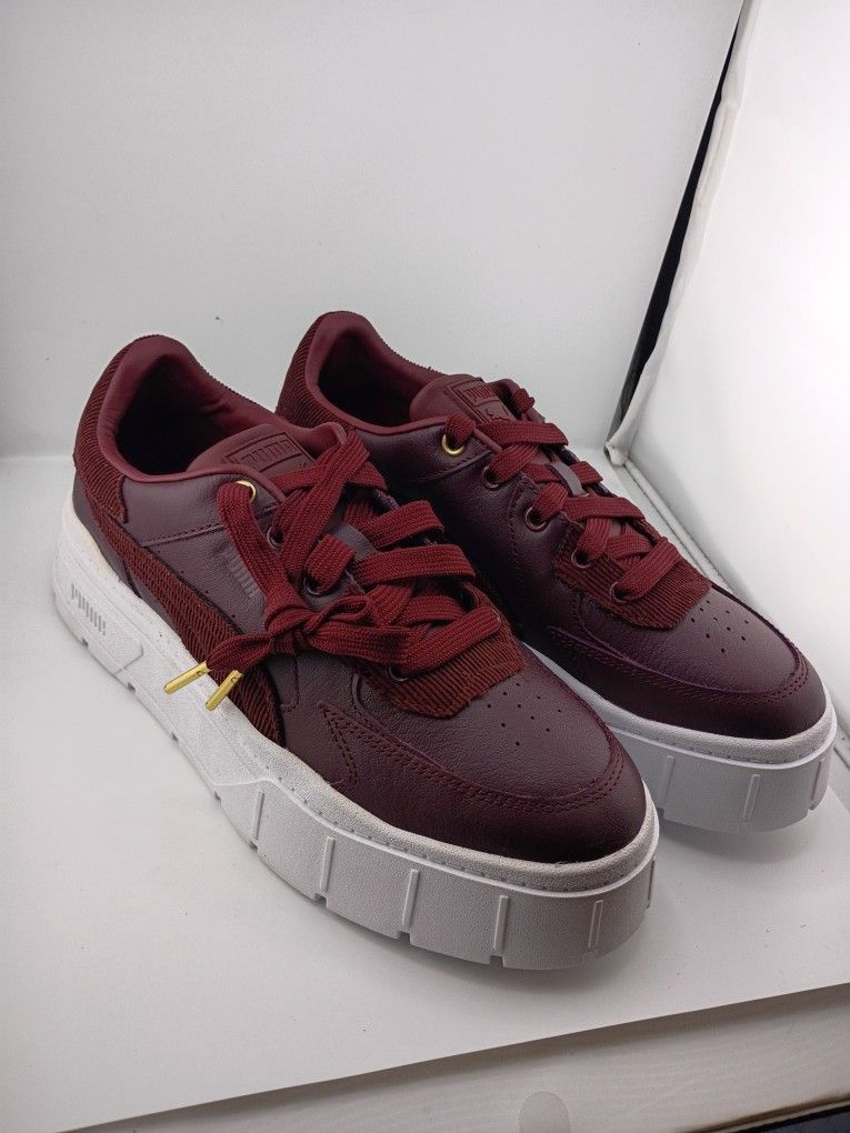 Puma Mayze Stack Edgy Cord * Leather Burgundy - Women's 11 @