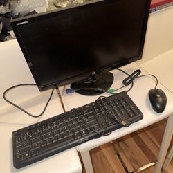 Desktop PC, Monitor, Keyboard & Mouse