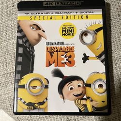 Despicable Me 3 UHD 4k Disc