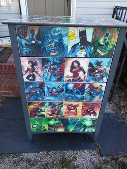 DC comics Justice league chest or drawers dresser