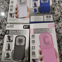 NEW 2-in-1 Power Bank & Portable Fan 