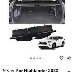 I sell Toyota Hillander back cover for a coberto. 