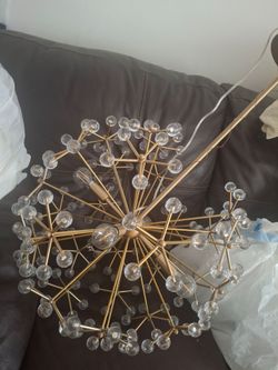 Gold Sputnik Chandelier Light Fixture