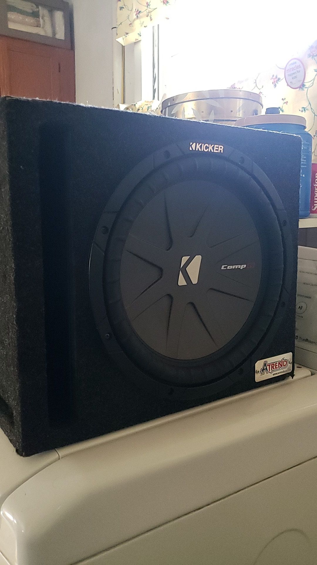 Kicker 40CWR102 CompR Series 10" Subwoofer w/ Dual 2-Ohm Voice Coils - Ported in Single-Vent Box