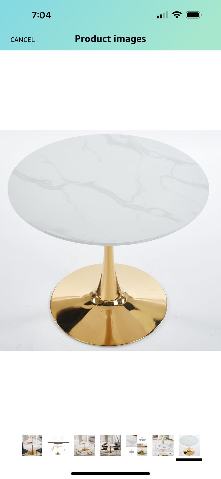 Round Tulip Dining Table for 2-4 (New, In Box)