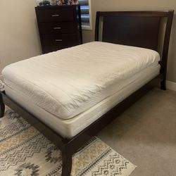 Queen Bed, Mattress, Chest 