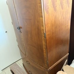 Wood Armoir 