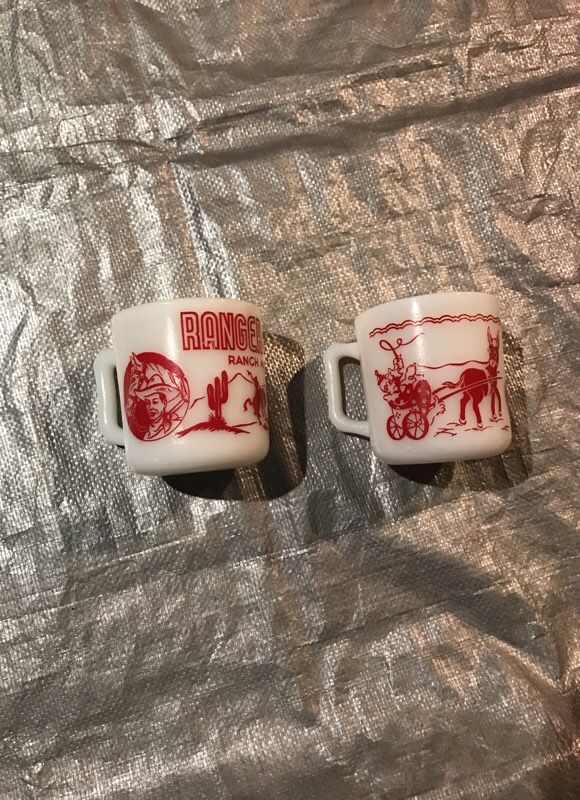 Ranger Joe glass mugs