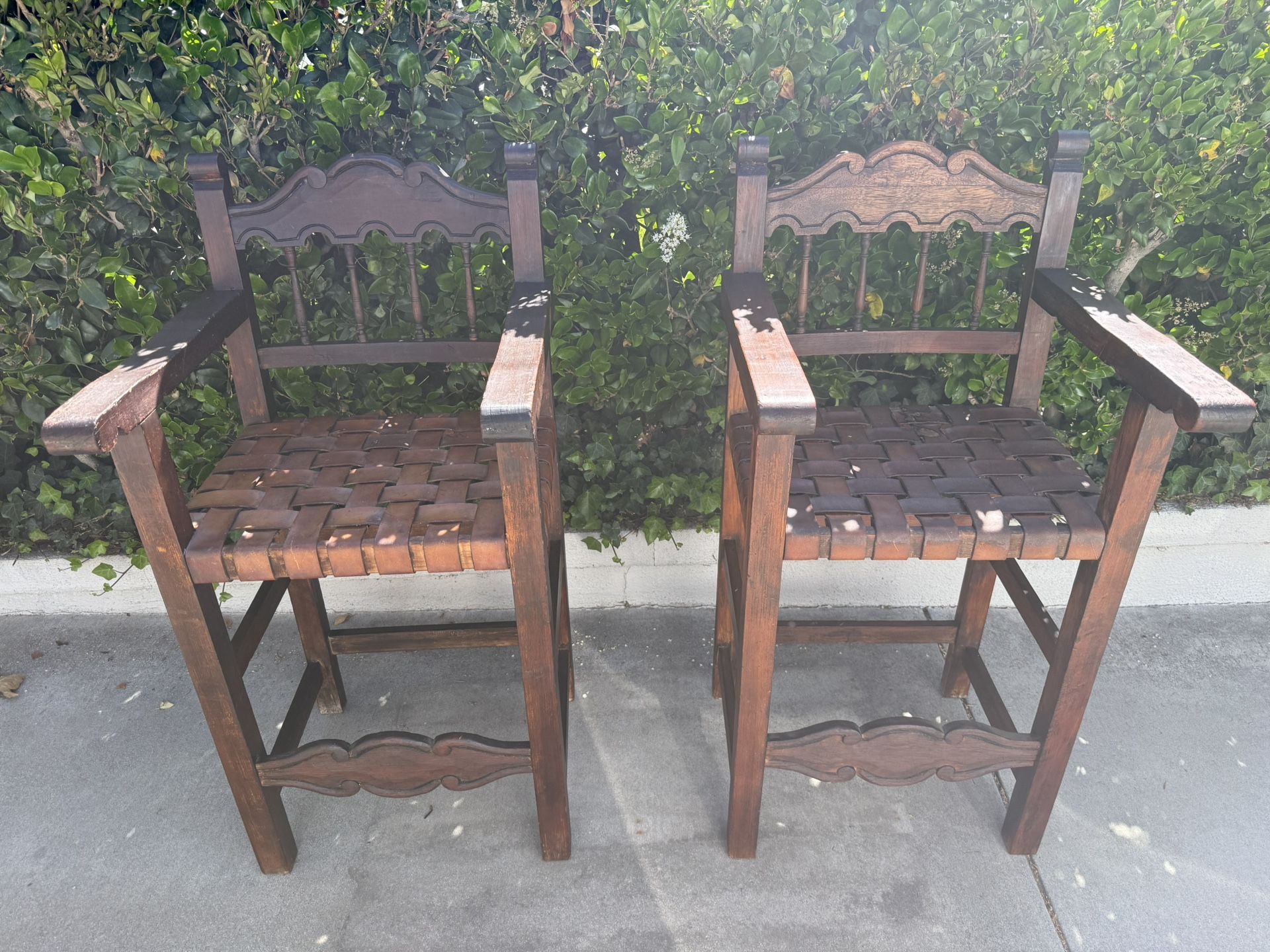 Antique Carved Spanish Chairs