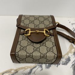 Gucci GG Supreme Monogram Horsebit 1955 Mini Bag 