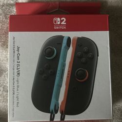 Nintendo Switch Joy-Con 2 (L)/(R) Light Blue/Light Red & Screen Protector BUNDLE