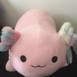 Squishmallow Laying Archie 20” Axolotl  Hug Mees