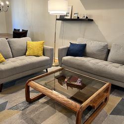 Modern Living Spaces Sofa Set – Excellent Condition