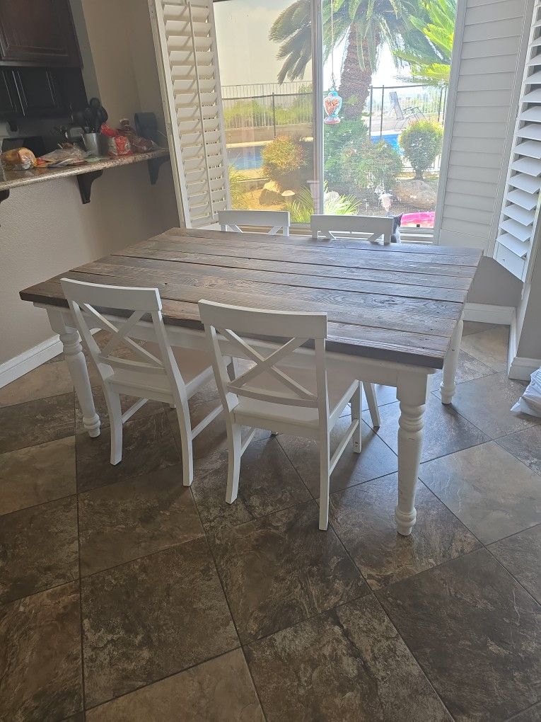 Farmhouse Table And Chairs