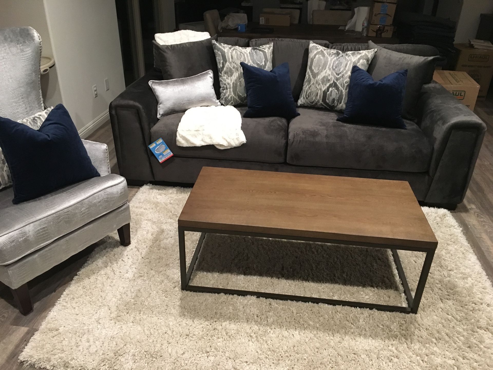 Rare Dark Grey Sofa / Couch- Great Condition!!